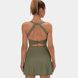 Halara Backless Twisted Active Dress Size Small